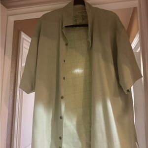 Tommy Bahama Mint Green Silk Shirt